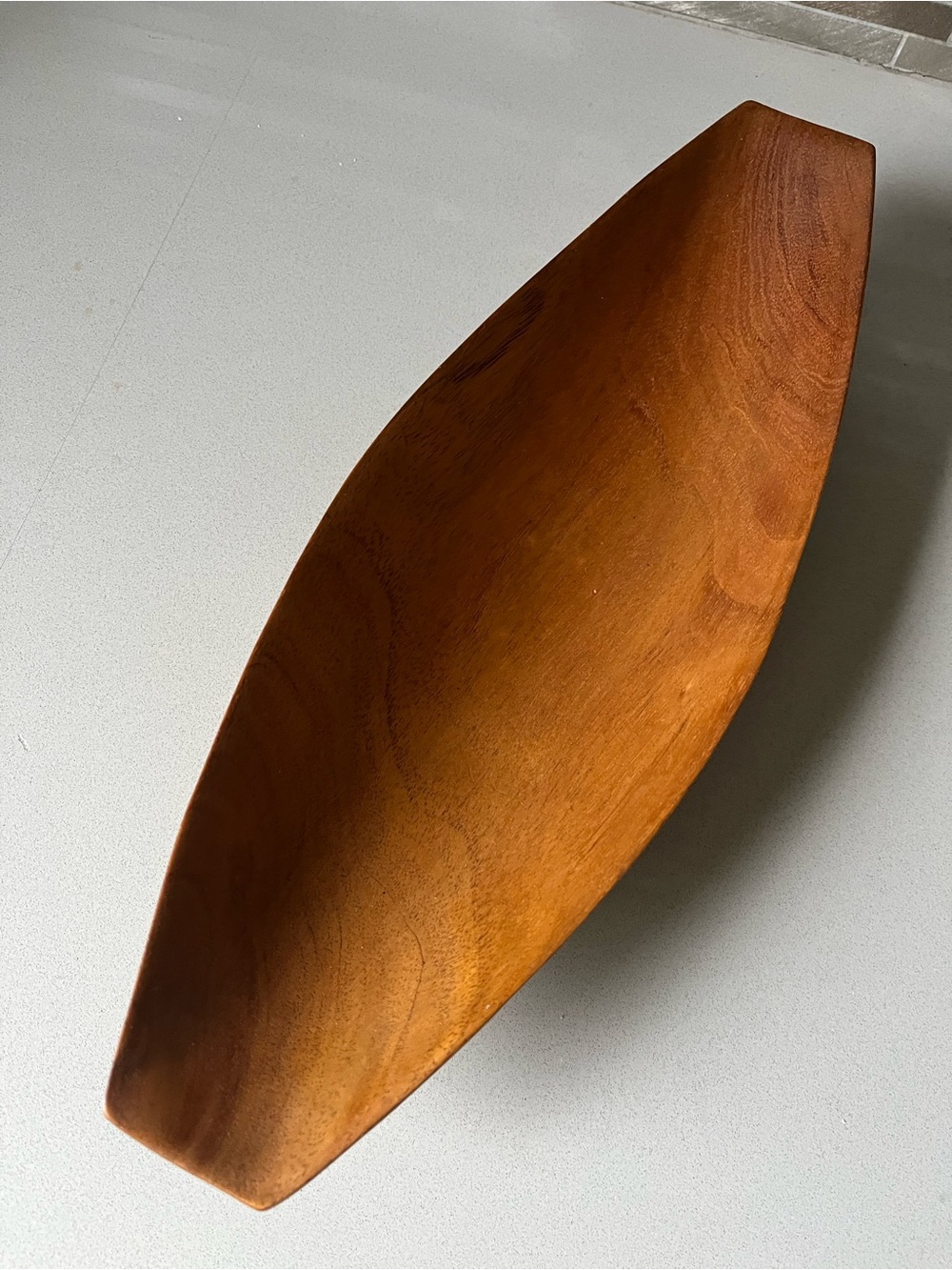 MID CENTURY MODERN gorgeous Wooden Decorative oblong Bowl